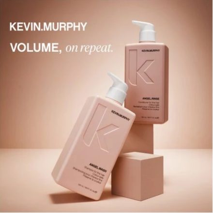 KEVIN.MURPHY VOLUME, on repeat. – ANGEL.WASH és ANGEL.RINSE Duo - Volumen növelő sampon és balzsam vékonyszálú, törékeny, festett hajra (500ml+500ml)